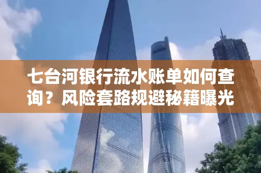 七台河银行流水账单如何查询?风险套路规避秘籍曝光?