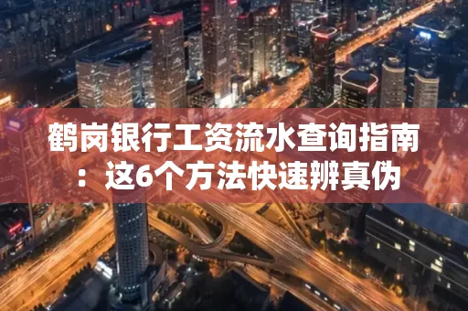 鹤岗银行工资流水查询指南:这6个方法快速辨真伪