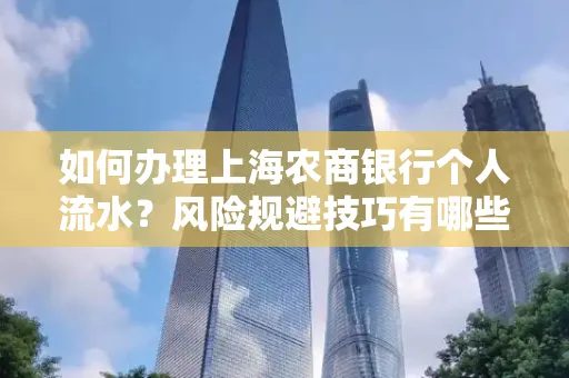 如何办理上海农商银行个人流水?风险规避技巧有哪些?