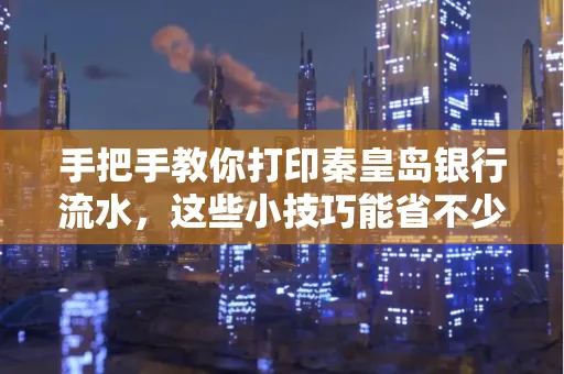 手把手教你打印秦皇岛银行流水,这些小技巧能省不少事