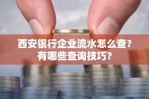 西安银行企业流水怎么查？有哪些查询技巧？