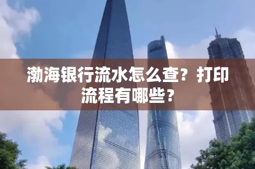 渤海银行流水怎么查?打印流程有哪些?