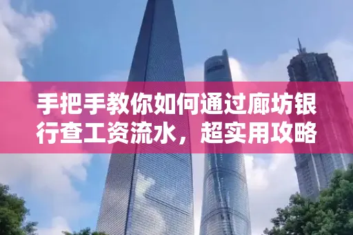 手把手教你如何通过廊坊银行查工资流水,超实用攻略不走弯路