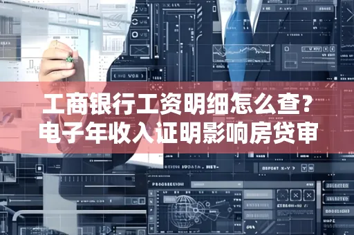 工商银行工资明细怎么查?电子年收入证明影响房贷审批吗?