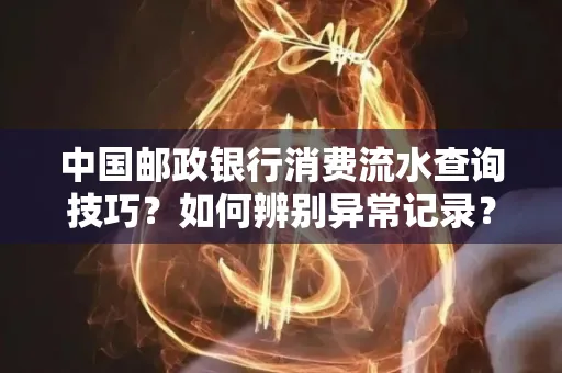 中国邮政银行消费流水查询技巧?如何辨别异常记录?