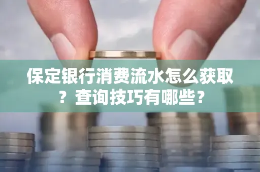 保定银行消费流水怎么获取?查询技巧有哪些?