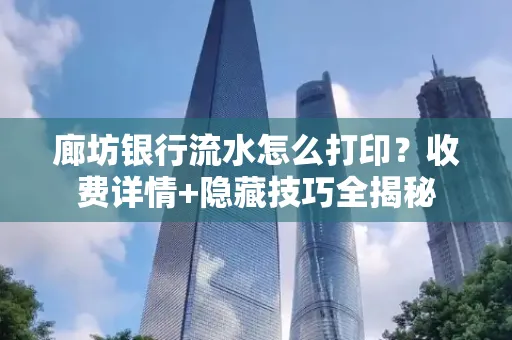 廊坊银行流水怎么打印?收费详情+隐藏技巧全揭秘