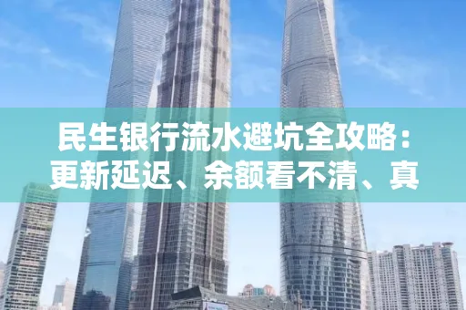 民生银行流水避坑全攻略:更新延迟、余额看不清、真实性验证问题一站式解决