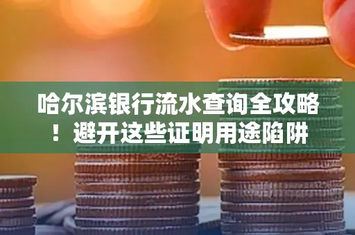 哈尔滨银行流水查询全攻略!避开这些证明用途陷阱