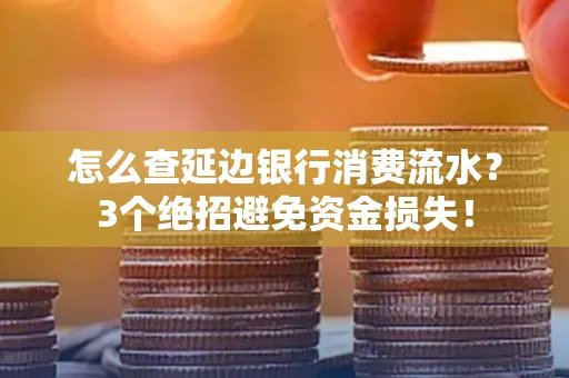 怎么查延边银行消费流水?3个绝招避免资金损失!